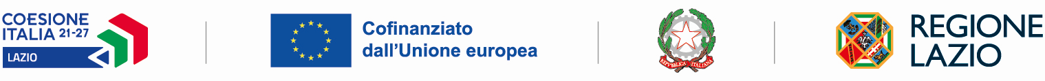 Loghi Programma FESR Lazio 2021-2027