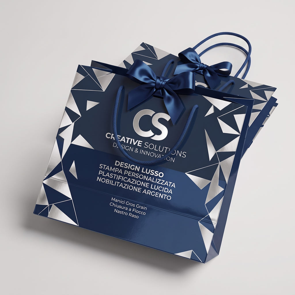Shopper delivery luxury con manici in corda
